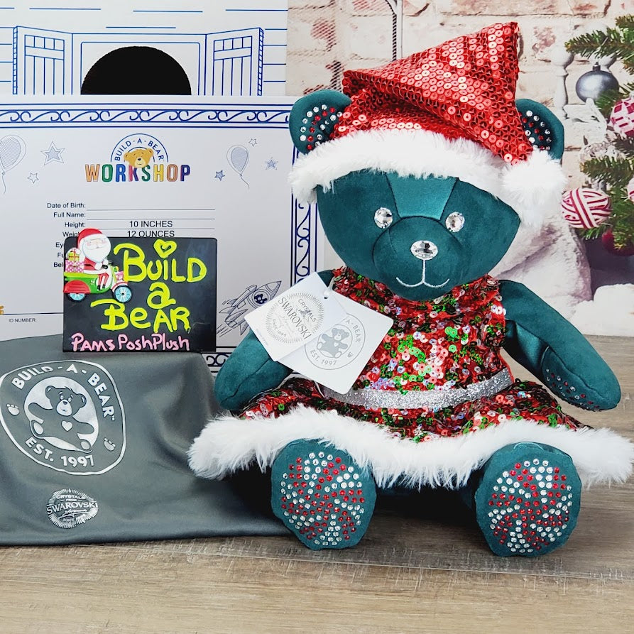 Build A Bear Sanrio Hello Kitty 25th Anniversary Christmas Dress Pajam –  PamsPoshPlush