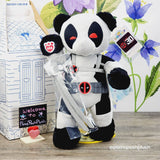 Rare Build A Bear Marvel Deadpool 30th Anniversary Plush, 2 Katana Blades (Sealed) Happy 30 Years