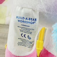 Build A Bear Workshop Rainbow Unicorn Condo Cub White NEW BAB