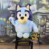 Build A Bear Bluey 2 SOUNDS Stuffed Animal Plush 5 in 1 &  Theme Song Boxes