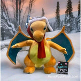 Build A Bear Giant CHARIZARD 2ft Pokemon Plush, Hat, Scarf Jumbo Nintendo