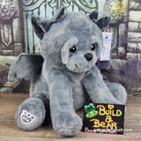 NEW Build a Bear Gargoyle Loveable Legends w Wings 15" Halloween 2024 Plush Gray