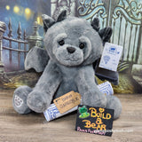 NEW Build a Bear Gargoyle Loveable Legends w Wings 15" Halloween 2024 Plush Gray