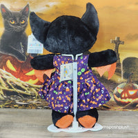 Build A Bear Vampire Bat & Mini Beans Plush Halloween 2023 Dress Clothes Pumpkin