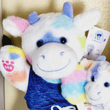 Build-A-Bear Splatter Cow & Mini Beans Cow Easter Spots Pastel Build A Bear