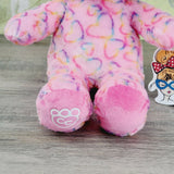 NWT Build A Bear Rainbow Smiles Condo Cub Plush Valentine's Day Hearts Pink BABW