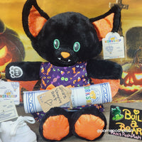 Build A Bear Vampire Bat & Mini Beans Plush Halloween 2023 Dress Clothes Pumpkin