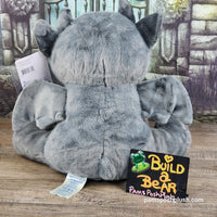 NEW Build a Bear Gargoyle Loveable Legends w Wings 15" Halloween 2024 Plush Gray