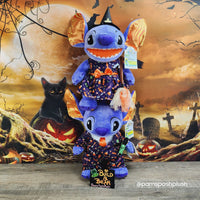 Build A Bear Disney Halloween STITCH Plush Bundle Suit Frankenstein Wristie 2023