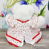 Build A Bear Hearts of Plenty Plush Heart Dress Purse Panties Magnetic Paws 1999