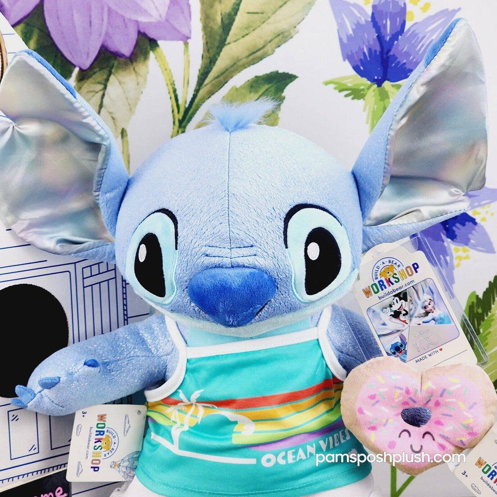 Build A Bear Disney100 Stitch Celebration Plush Disney 100 & Stitch Sl ...