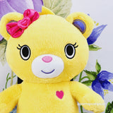 Build a Bear Kabu Bearnice Plush 17" Pink Bow Kawaii Yellow 2018