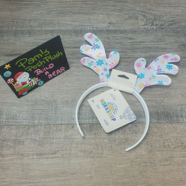 Retired Build a Bear Antlers HEADBAND Snow Magical Glisten Merry Mission for 15" Plush Christmas