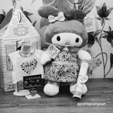 Build A Bear MY MELODY 卡哇伊 Hello Kitty 三丽鸥连衣裙和图案 T 恤毛绒玩具