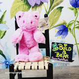 Build A Bear 迷你粉色青蛙 9 英寸弹簧蟾蜍毛绒伙伴小号