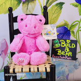 Build A Bear 迷你粉色青蛙 9 英寸弹簧蟾蜍毛绒伙伴小号