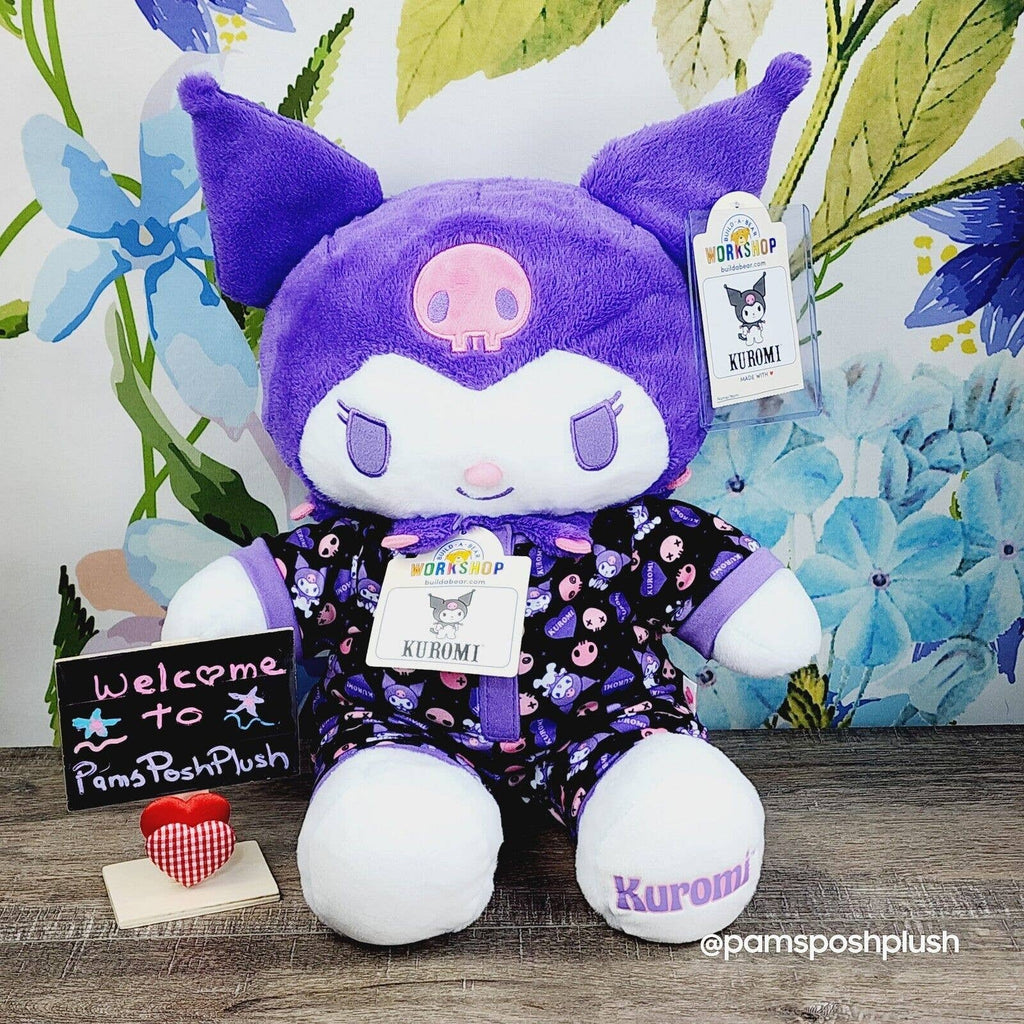 Build A Bear Sanrio 16" KUROMI, BAKU Mini 8" Hello Kitty Sleeper Plush