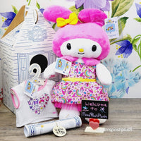 Build A Bear MY MELODY 卡哇伊 Hello Kitty 三丽鸥连衣裙和图案 T 恤毛绒玩具