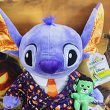 Build A Bear Disney Halloween STITCH Plush Bundle Suit Frankenstein Wristie 2023