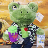 Build A Bear Zombie Frog Plush Halloween Eyeball Shirt, Witches Brew Clothes