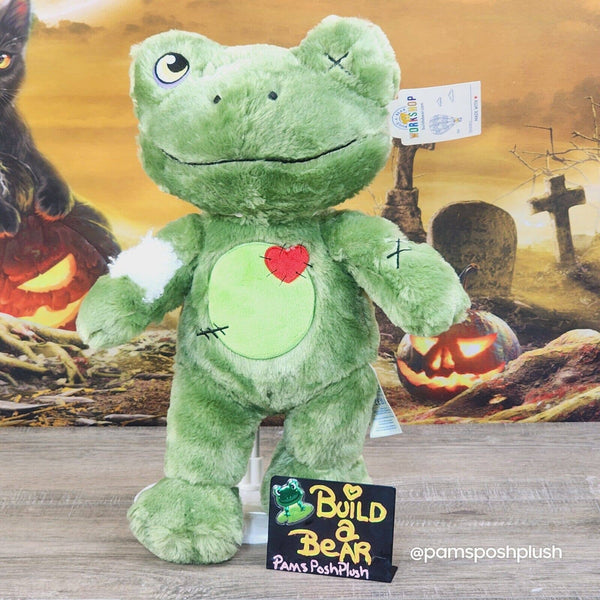 Build A Bear Zombie Frog Plush Halloween Sleeper Ghost Witch