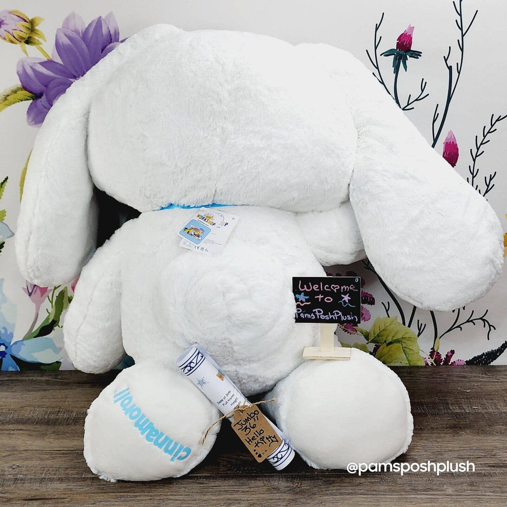 Build A Bear JUMBO Cinnamoroll 36" with Bow Hello Kitty Sanrio Plush