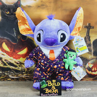 Build A Bear Disney Halloween STITCH Plush Bundle Suit Frankenstein Wristie 2023