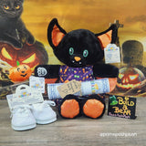 Build A Bear Vampire Bat Plush Halloween 2023 Dress Clothes w Pumpkin Wristie