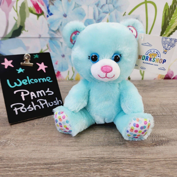 Build A Bear Confetti Cub 8" Buddies Cub Bear NEW Mini Blue Plush