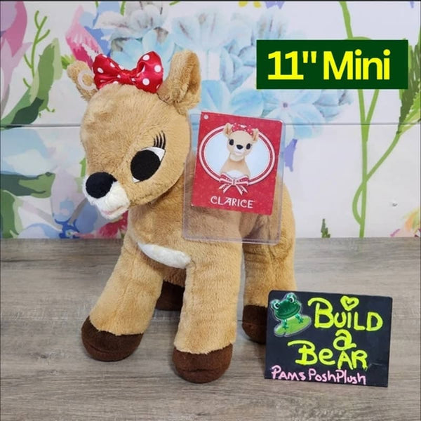 Rare Build a Bear Clarice Mini 10" Misfit Toys Rudolph the Red-Nosed Reindeer Plush