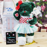 Build A Bear Plaid Teddy Christmas Plush & Sloth Ornament Dress Clothes Green