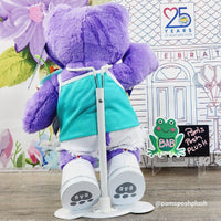 Build A Bear Purple Frog Plush with Ocean Vibe 2pc Outfit Bundle Clothes