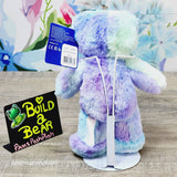 Build A Bear MINI Purple Hoppy Swirl Frog 9" Spring Plush Small Tie Dye