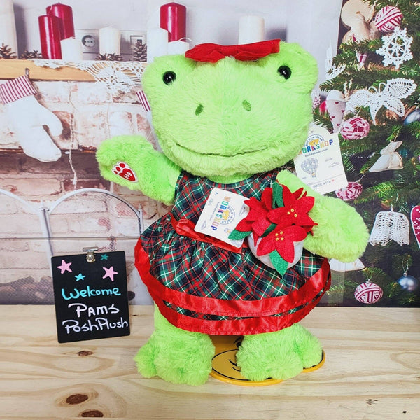 New Build A Bear Spring Frog & Plaid Gingham Christmas Dress Plush – PamsPoshPlush