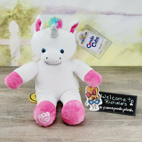 Build A Bear Workshop Rainbow Unicorn Condo Cub White NEW BAB