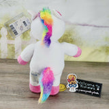 Build A Bear Workshop Rainbow Unicorn Condo Cub White NEW BAB